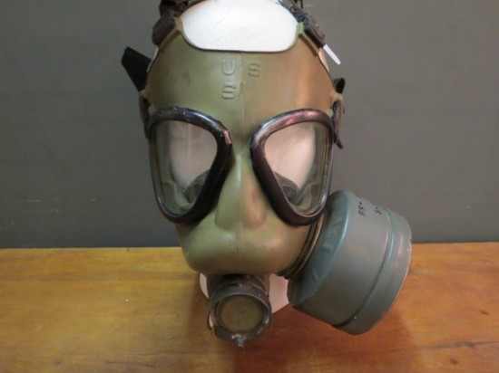 vintage WWII assault gas mask – $225