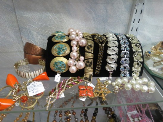 large selection of vintage jewelry