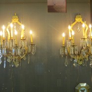 vintage antique pair of Victorian monumental sconces – $2100 for the pair