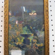 Vintage Maxfield Parrish framed orig. cropped calendar ‘Reveries’ – $395