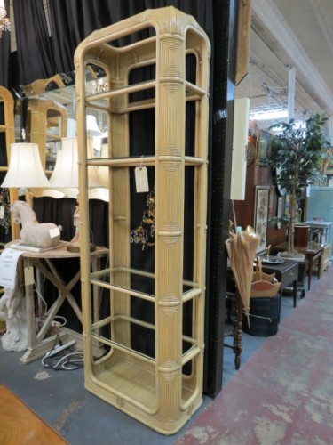 Vintage midcentury modern Ficks & Reed rattan bookcases – $595/each Vintage midcentury modern Ficks & Reed rattan bookcases – $595/each