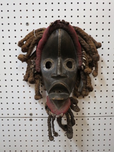 SALE! Vintage carved wood African Dan mask – $295