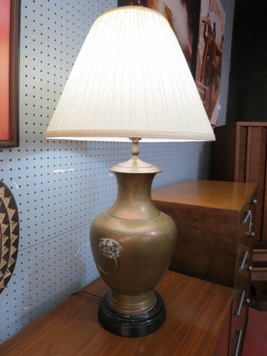 SALE! Vintage antique Chinese brass lamp – $125 SALE! Vintage antique Chinese brass lamp – $125