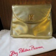 Vintage Paloma Picasso gold leather bag – $65