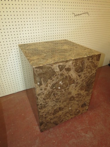 SALE! Vintage mid century modern marble cube table c. 1970 – $150 SALE! Vintage mid century modern marble cube table c. 1970 – $150