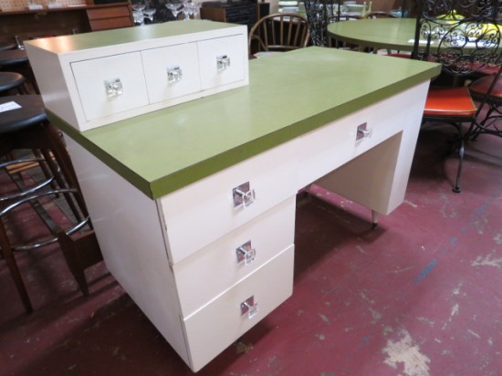 SALE! Vintage mid-century modern 7 drawer desk – $195 SALE! Vintage mid-century modern 7 drawer desk – $195