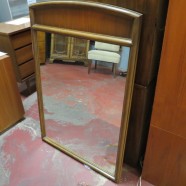 Vintage mid-century modern large Lane walnut mirror – $125