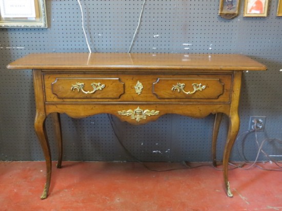 SALE! Vintage antique French style Bodart walnut console table/server – $395 SALE! Vintage antique French style Bodart walnut console table/server – $395