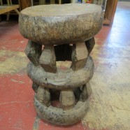 Vintage antique carved African Zimbabwe Tonga stool – $695