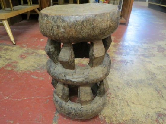 Vintage antique carved African Zimbabwe Tonga stool – $695