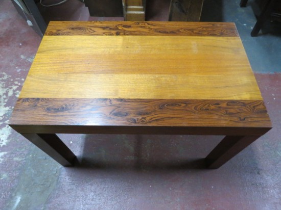 SALE! Vintage Danish modern Dyrlund rosewood and teak side table – $250 SALE! Vintage Danish modern Dyrlund rosewood and teak side table – $250