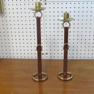 Vintage Set of Equestrian Candle Holders – $15 for the set