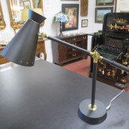 Vintage Mid-Century Modern Italian Metal Desk Lamp – $165