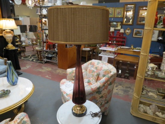 Vintage Mid-Century Modern Murano Glass Lamp – $195 Vintage Mid-Century Modern Murano Glass Lamp – $195