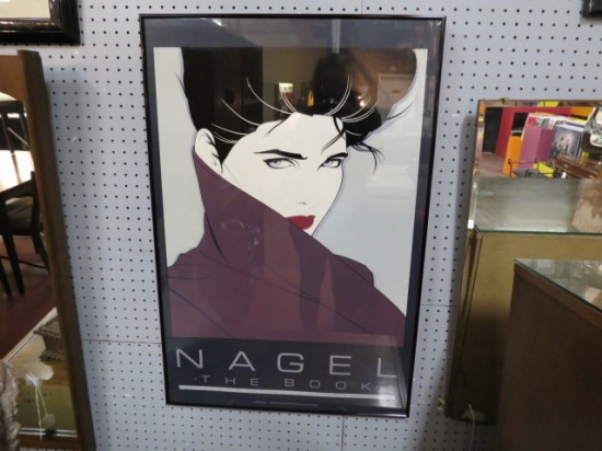 Vintage Mid-Century Modern Nagel Print of Woman Wrapped in a Shawl – $125 Vintage Mid-Century Modern Nagel Print of Woman Wrapped in a Shawl – $125