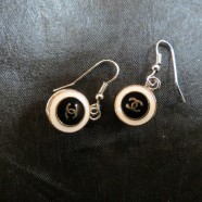 Vintage Chanel Button Pierced Earrings – $75