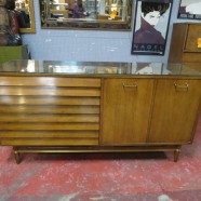 Vintage Mid Century Modern American of Martinsville Walnut Credenza – $595