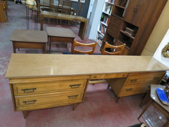 Vintage Mid Century Modern Heywood Wakefield 3pc Walnut Console Chest – $375 Vintage Mid Century Modern Heywood Wakefield 3pc Walnut Console Chest – $375
