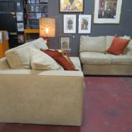 Vintage 2pc Room and Board Sectional Sofa – $695 for the set