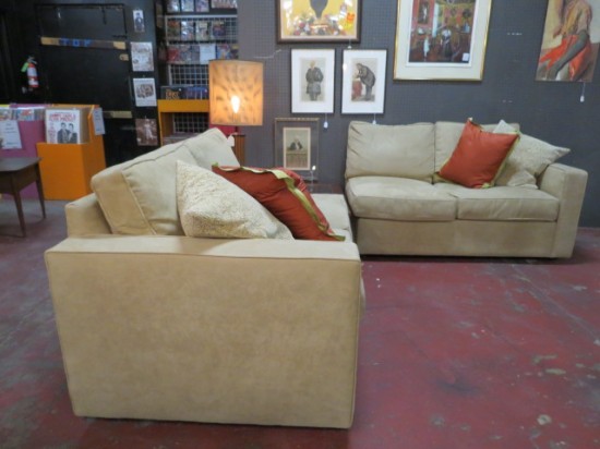 Vintage 2pc Room and Board Sectional Sofa – $695 for the set