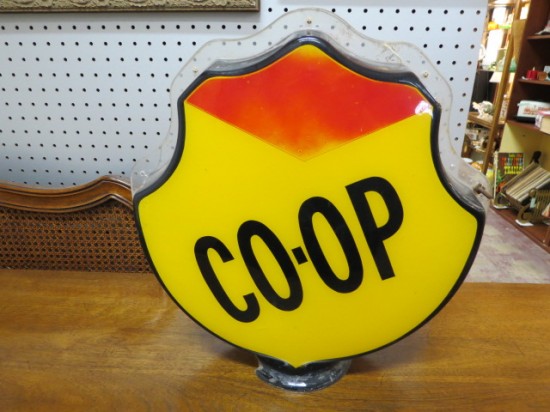 Vintage Co-op Gasoline Globe Top Petroleum Collectible – $195