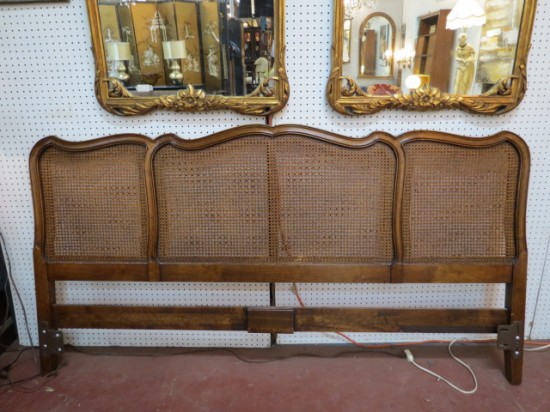 SALE! Vintage Antique French Style Solid Walnut King Sized Headboard – $100 SALE! Vintage Antique French Style Solid Walnut King Sized Headboard – $100