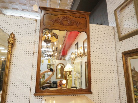 SALE! Vintage Antique French Style Solid Walnut Mirror – $100 SALE! Vintage Antique French Style Solid Walnut Mirror – $100