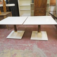 Vintage Mid Century Modern Pair of Square Side Tables/Coffee Tables – $60 each